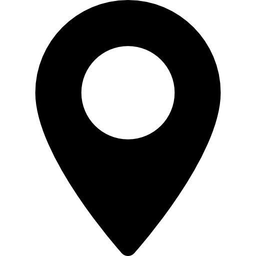 itim na icon ng mapa na bubble upang ilarawan ang lokasyon